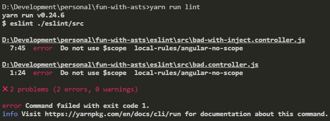 eslint violation ast blog